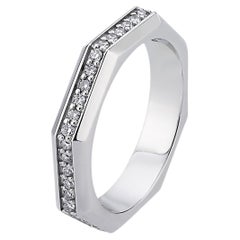 Ascher, bague Celestial en or blanc 18 carats