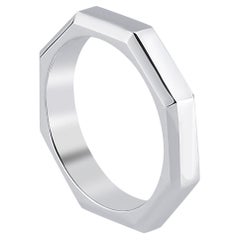 Ascher, bague Luminescence Crescent en or blanc 18 carats