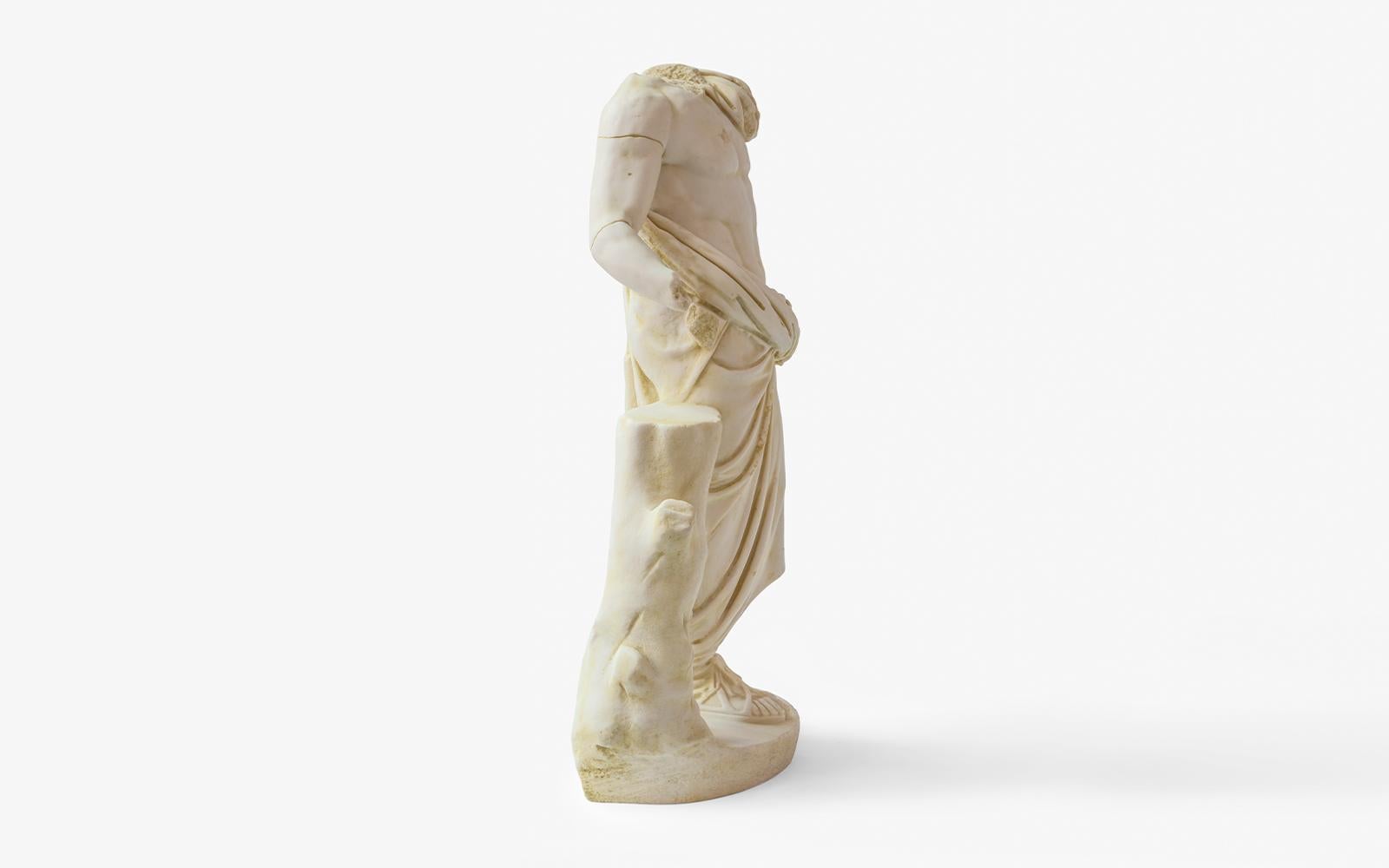 Classical Greek Asclepius Made with Compressed Marble Powder 'Ephesus Museum' For Sale