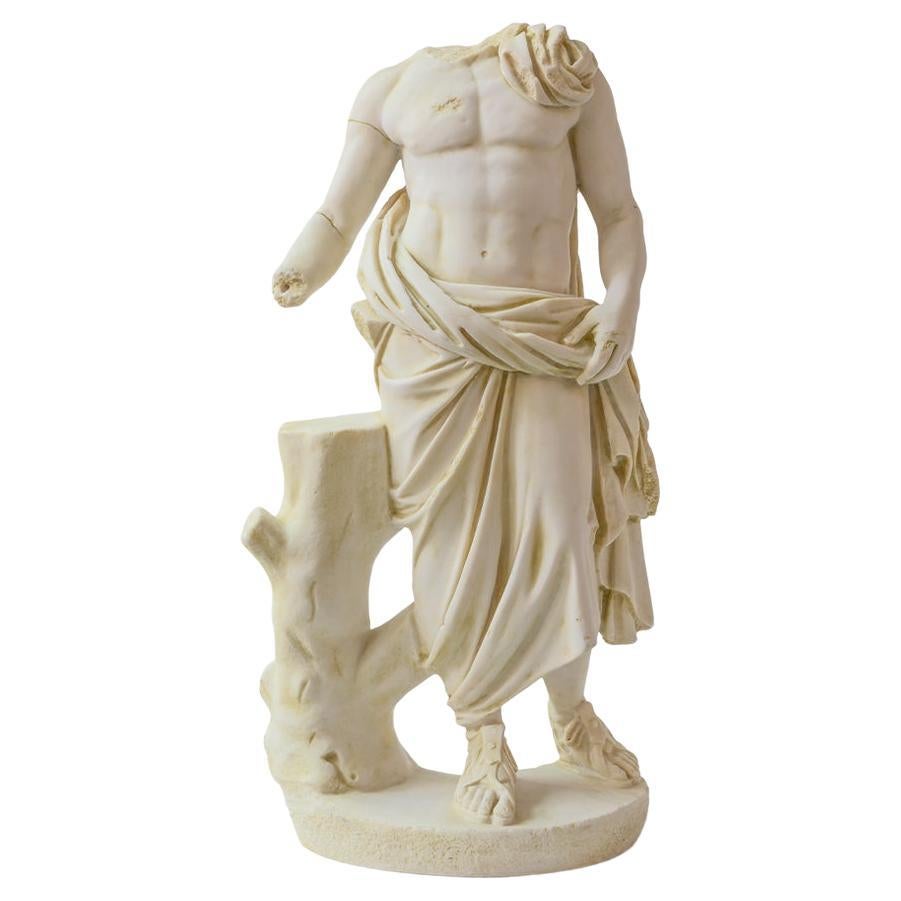 Asclepius-Statue „Ephesus-Museum“ aus komprimiertem Marmor pulverbeschichtet