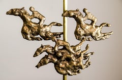 'Ascot' - Bronze sculptural table lamp. One of a kind