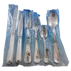 Ascot by Ricci 800 Silver Flatware Set for 12 Service 76 Pcs Dinner New Unused