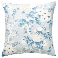 Cuscino con stampa su lino Ascot