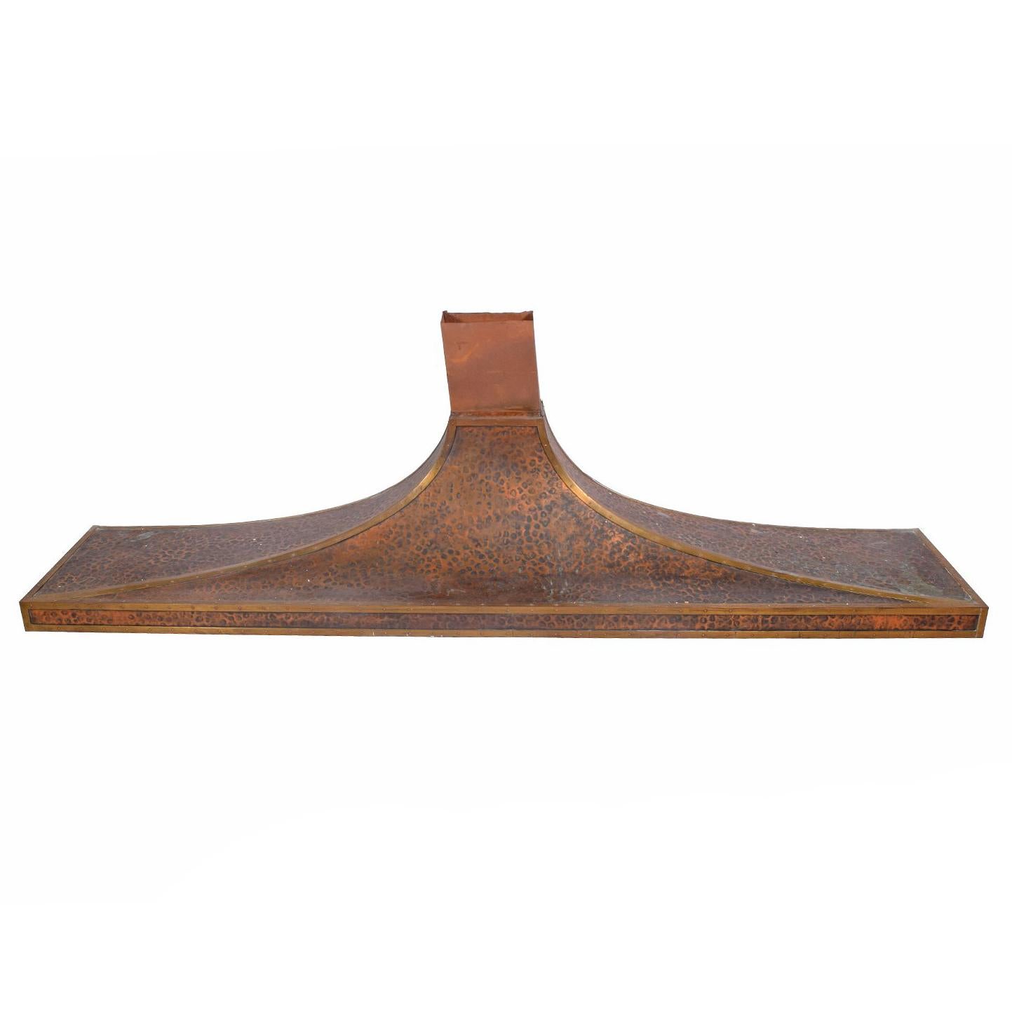  Ascribed Bruce Goff Copper Fireplace Vent-Hood from Round House Dallas For Sale