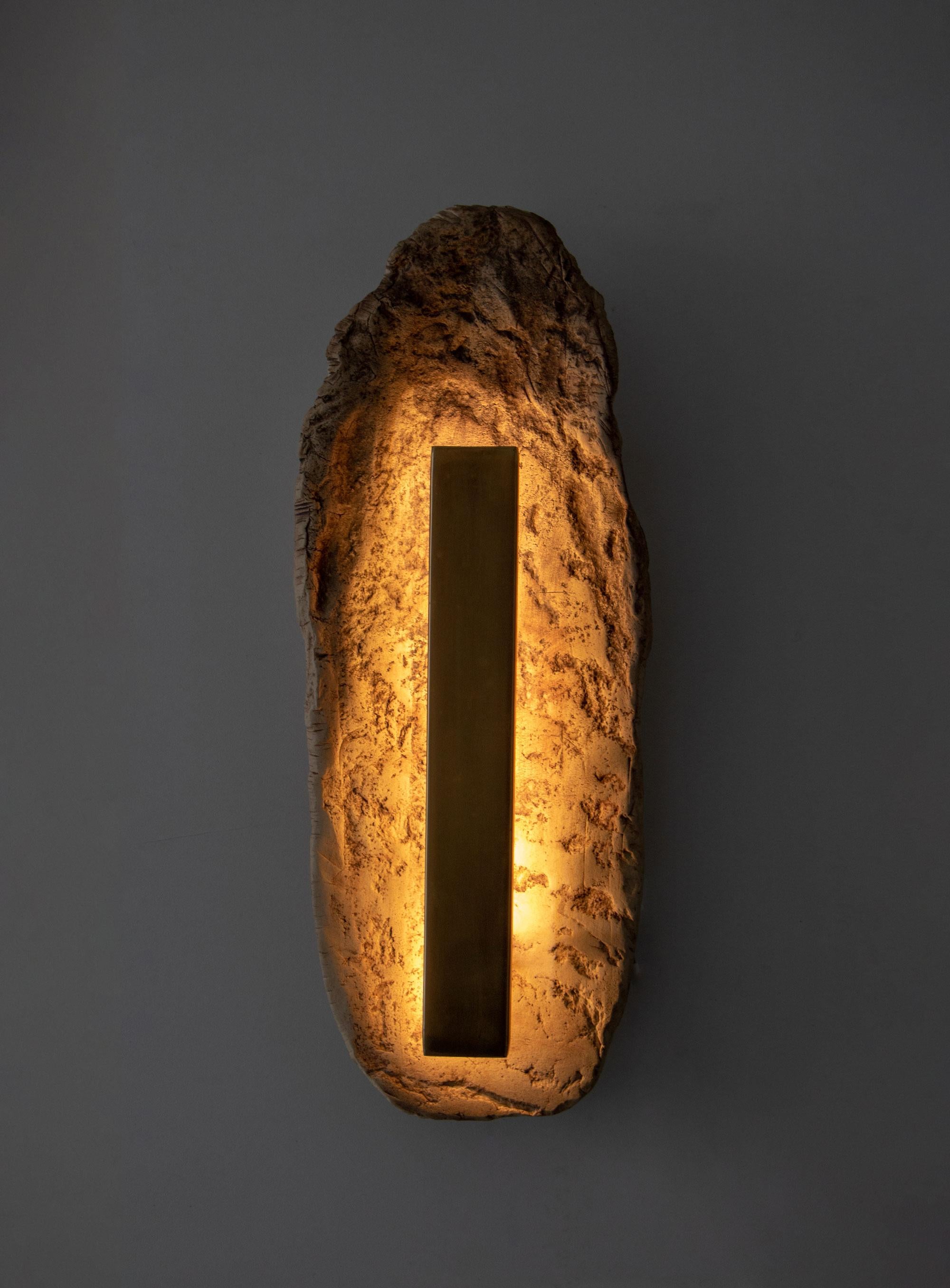 Contemporary Asea 2 Porcelain Sconce, Wall Light handmade by Ceren Gurkan For Sale