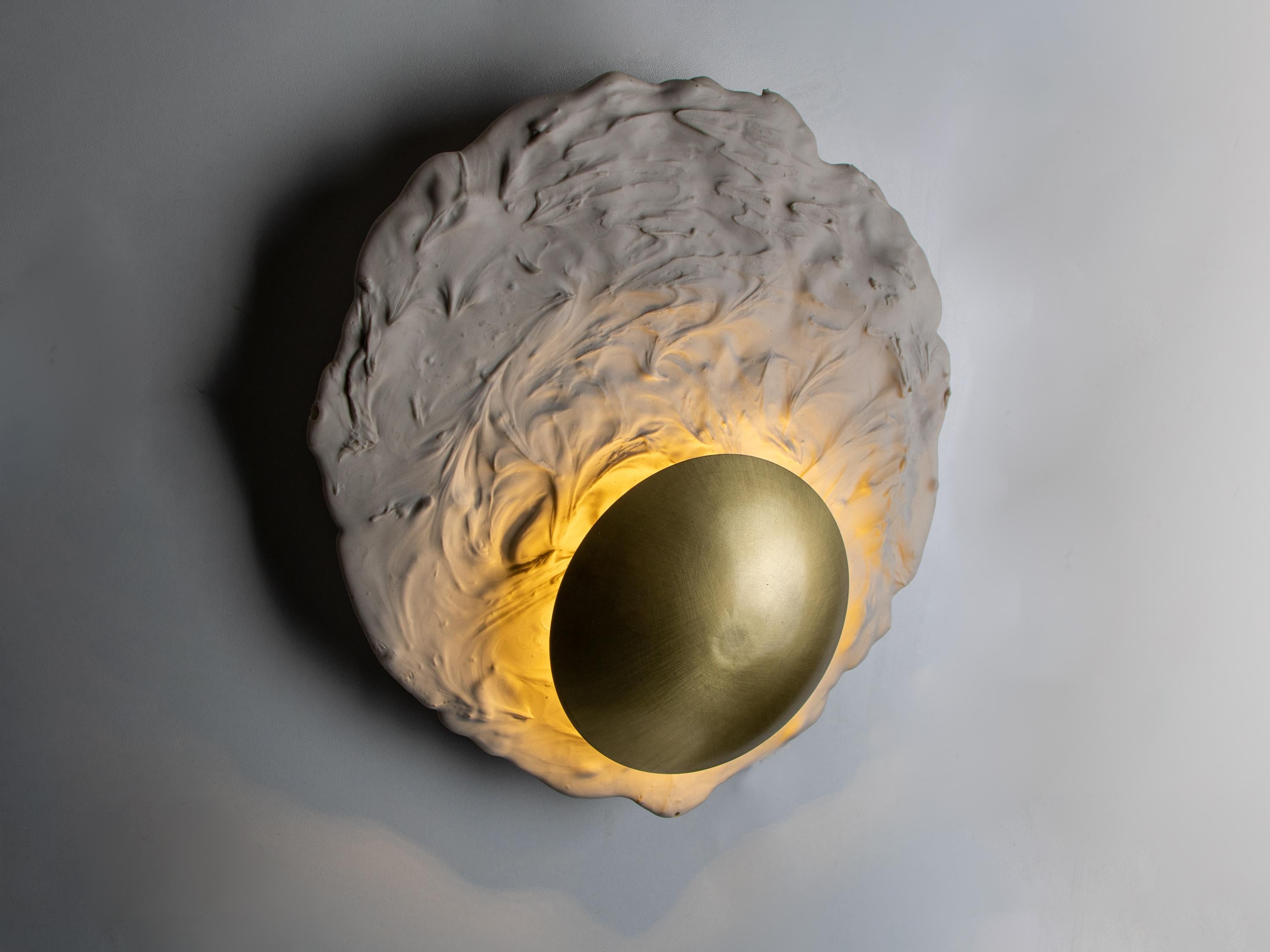 Asea 9 Porcelain Sconce, Wall Light handmade by Ceren Gurkan In New Condition For Sale In Istanbul, TR