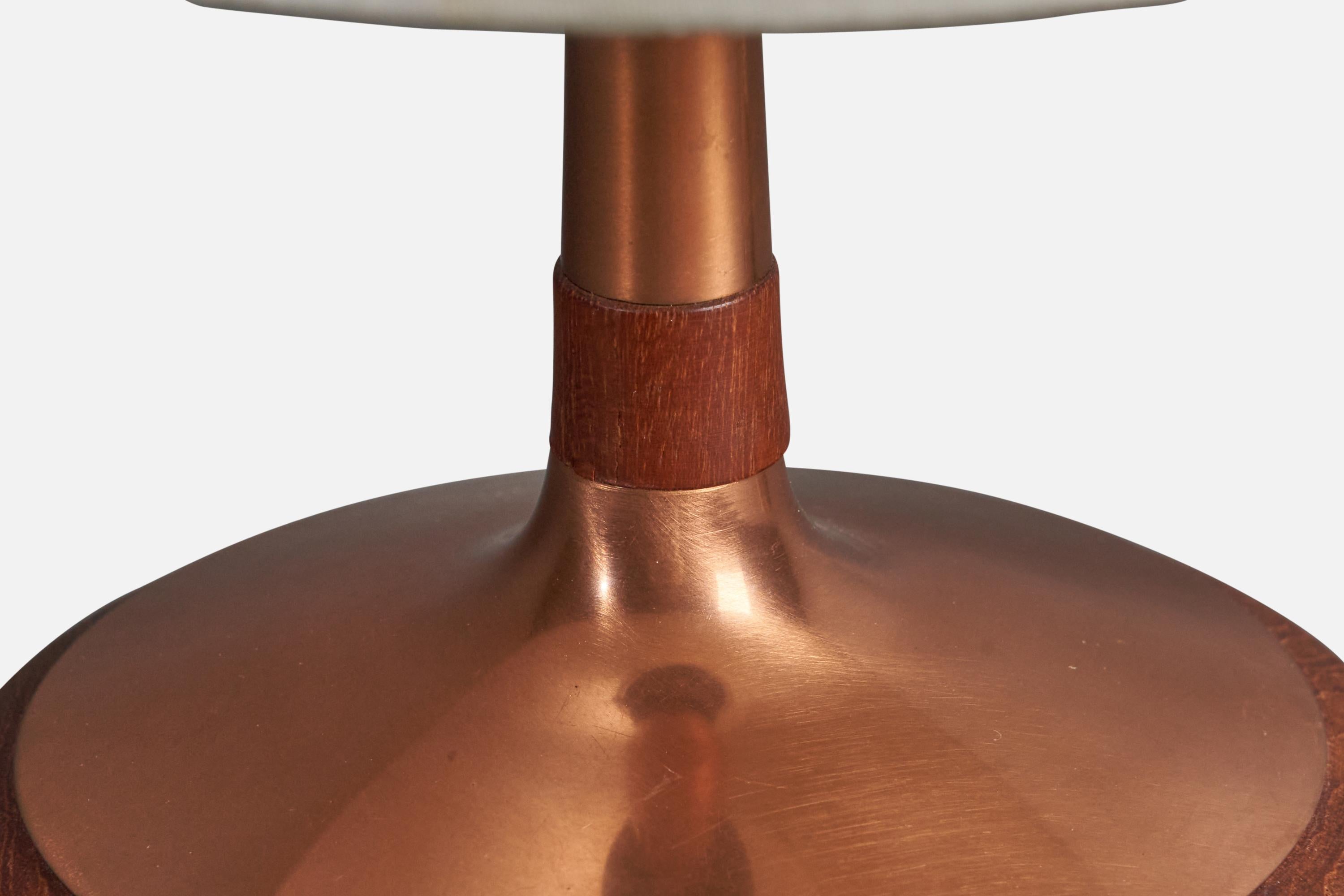 small copper lamp