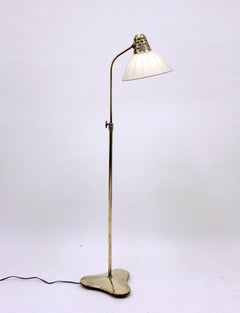 ASEA Brass Floor Lamp, Attributed to Hans Bergström, 1950s