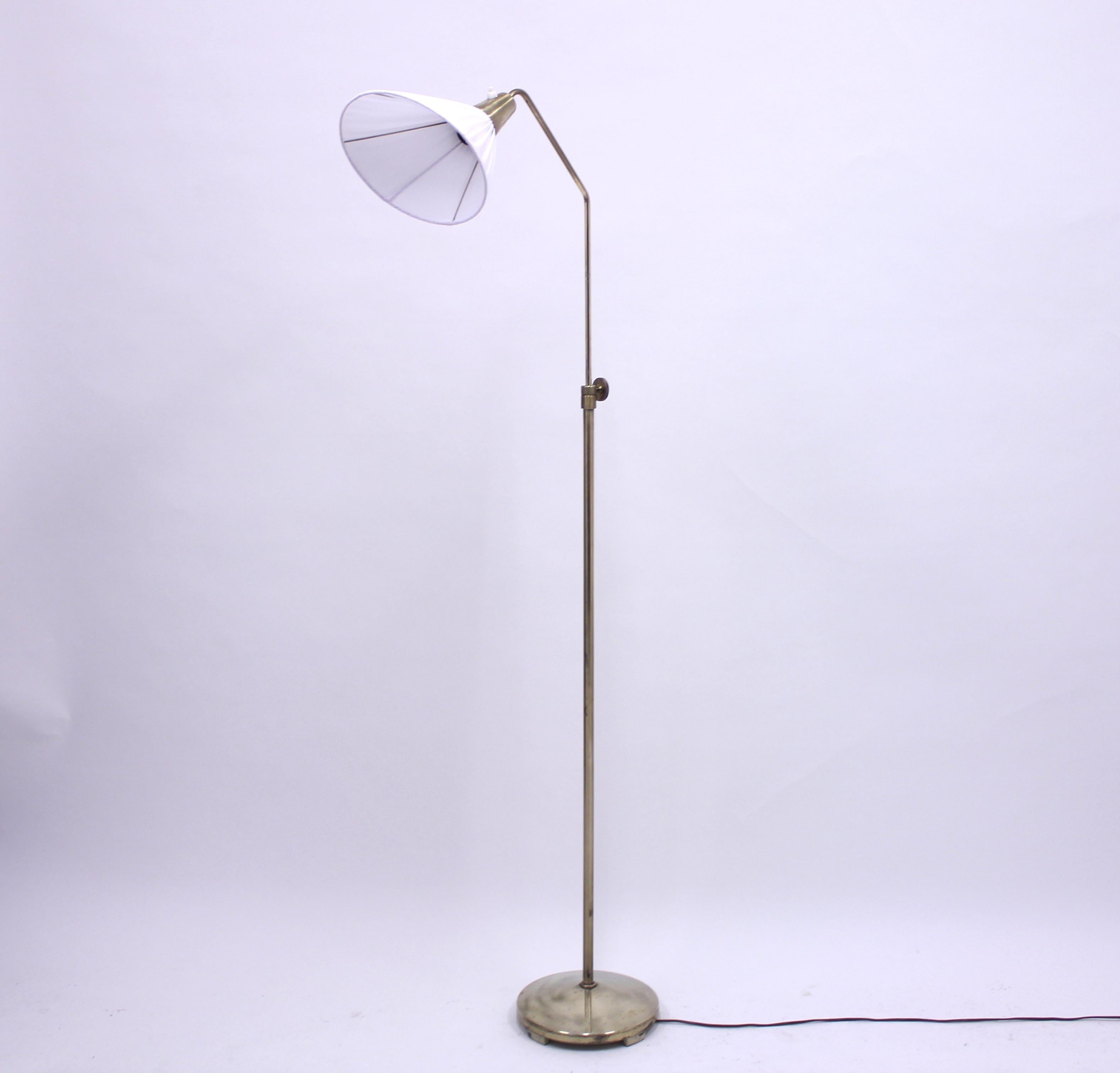 ASEA, Brass Floor Lamp, Attributed to Hans Bergström, 1950s 2
