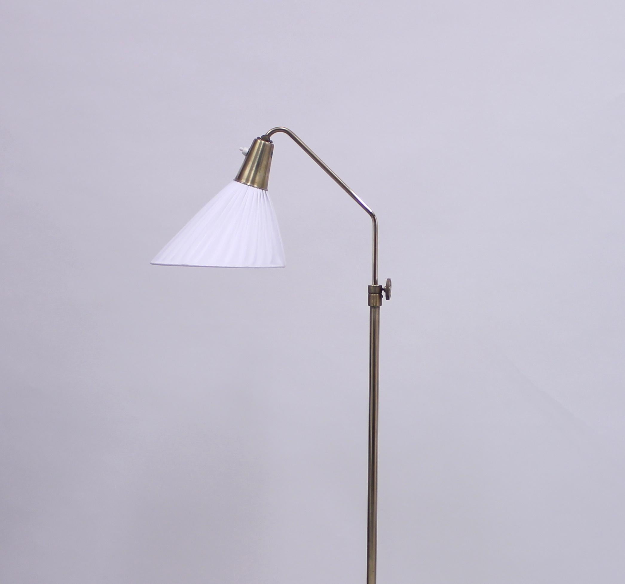ASEA, Brass Floor Lamp, Attributed to Hans Bergström, 1950s 4