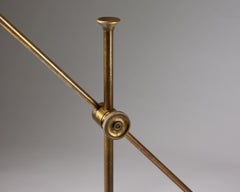 ASEA Brass Floor Lamp, Mid-Century Swedish Design