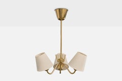 ASEA, Araña, Latón, Tela, Suecia, Años 1940