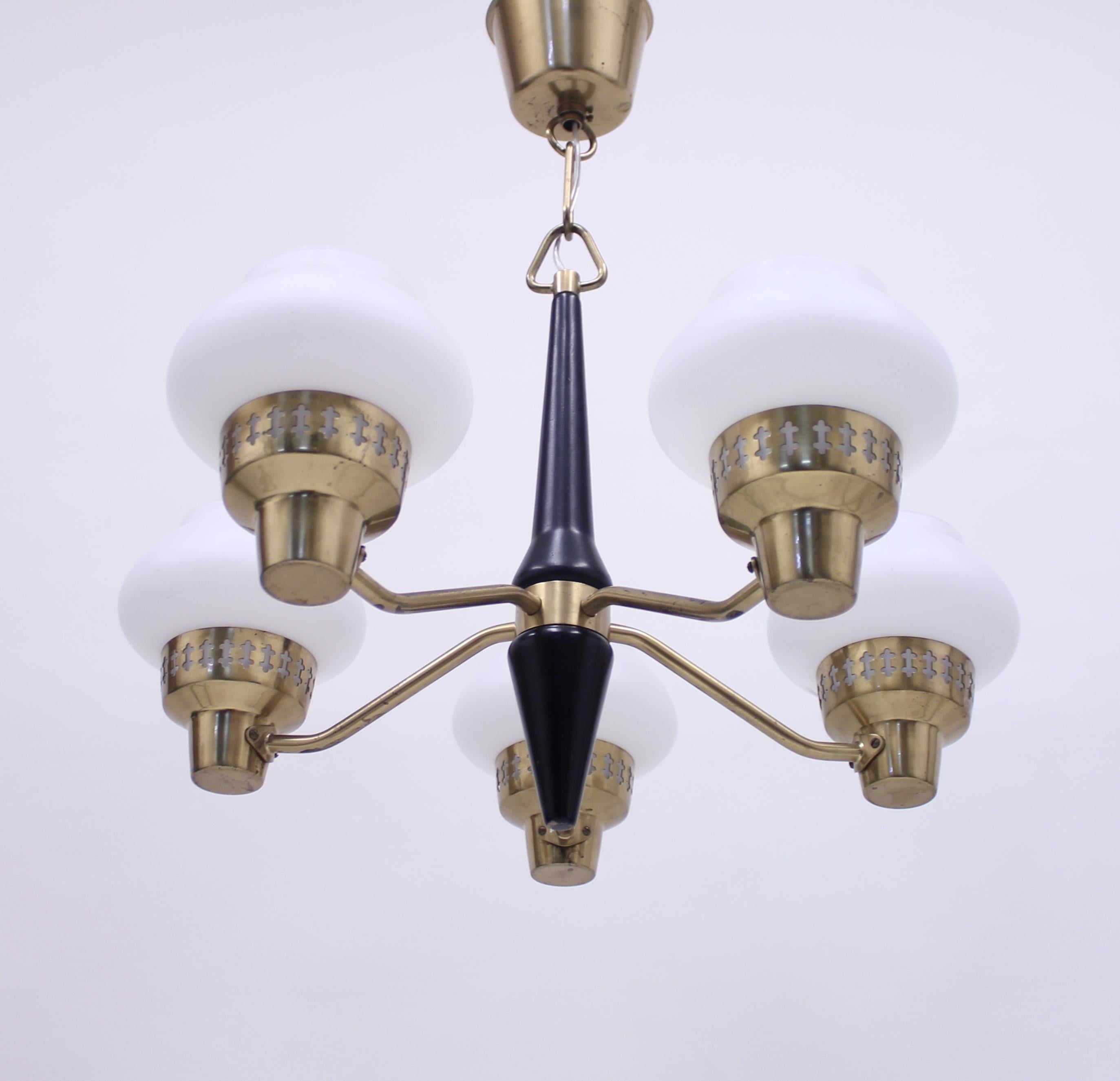 ASEA Five-Light Ceiling Lamp, 1950s 1