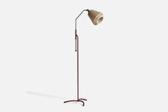 ASEA, Floor Lamp, Chrome, Metal, Fabric, Sweden, 1940s