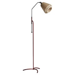 ASEA, lampadaire, chrome, métal, tissu, Suède, années 1940