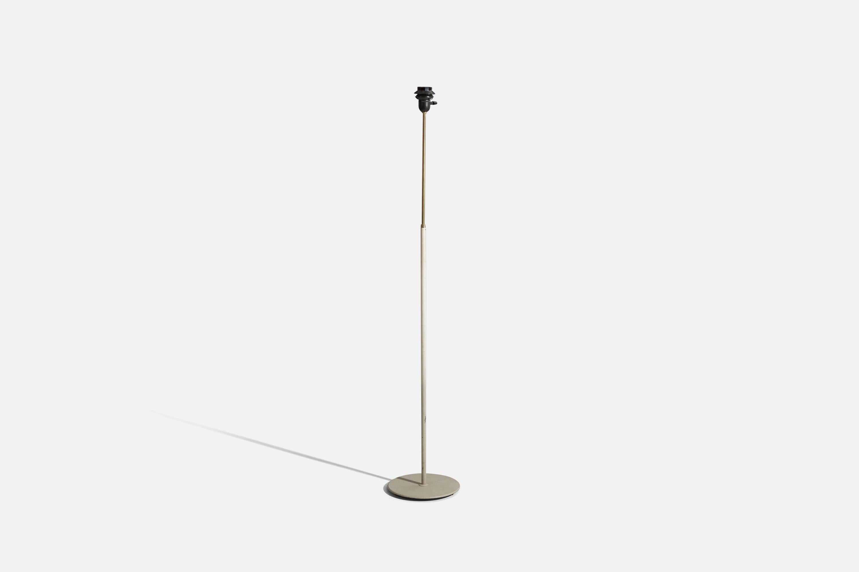 Late 20th Century ASEA, Floor Lamps, Brass, Brass, Lacquered Metal, Sweden, 1970s For Sale
