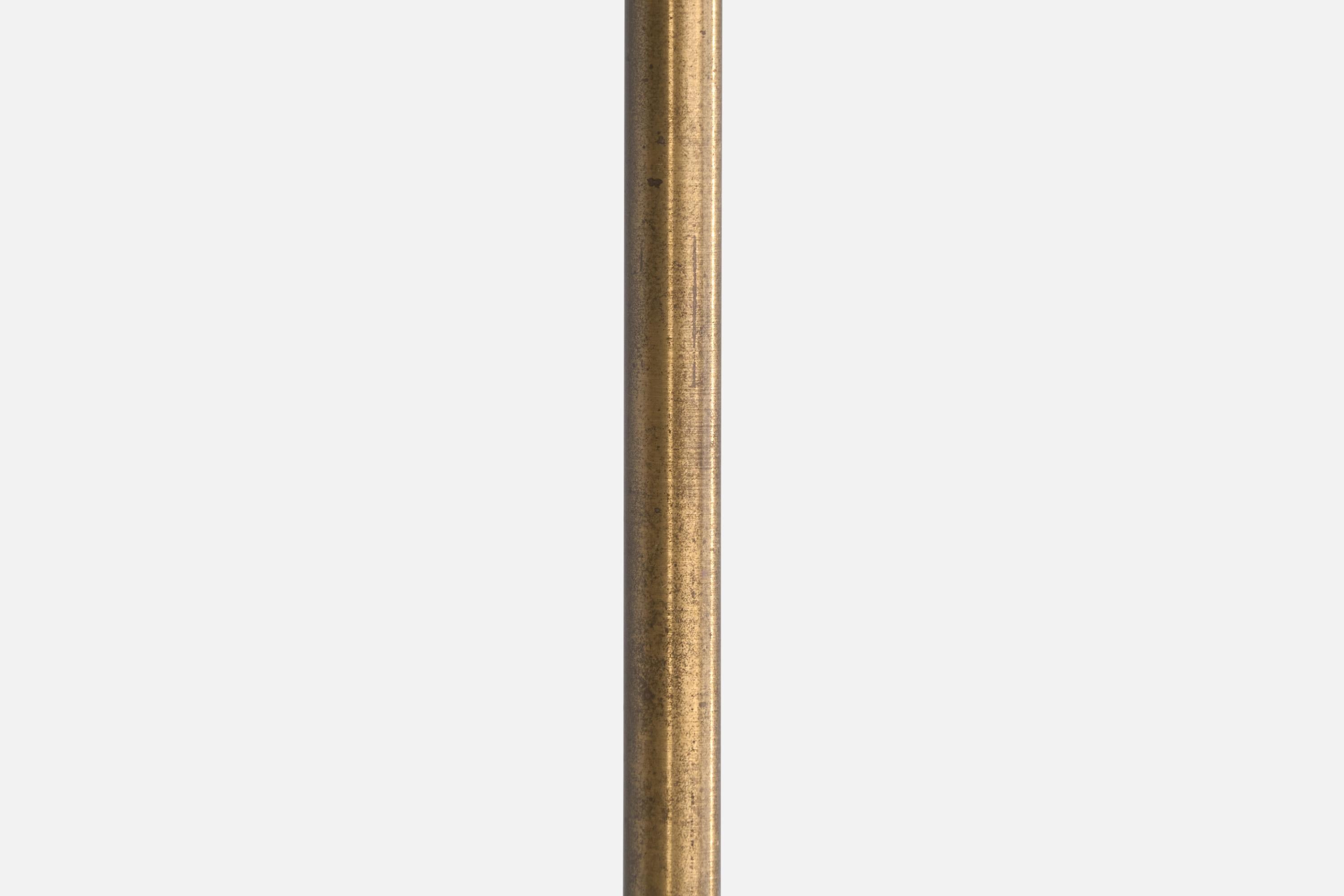 ASEA, Floor Lamps, Brass, Fabric, Sweden, 1950s 5
