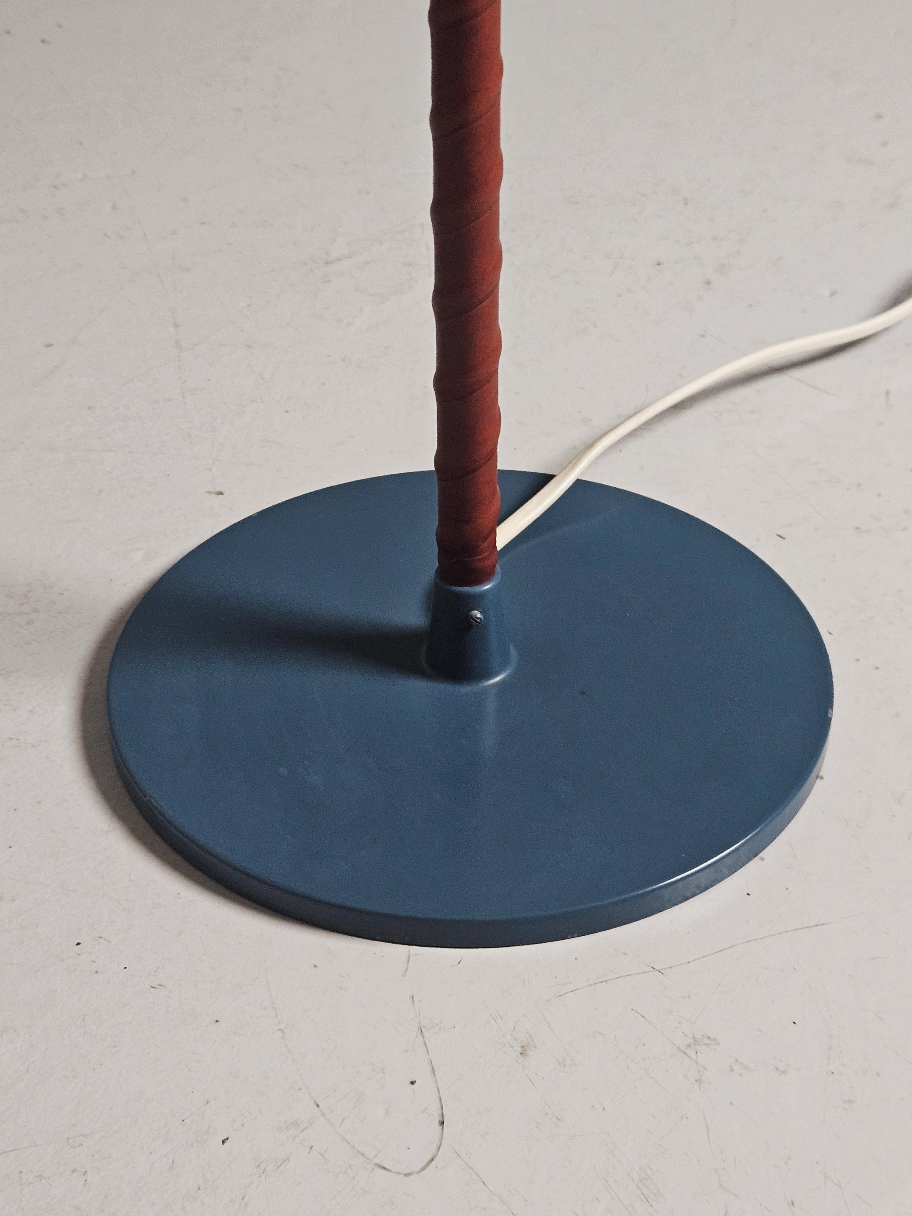 ASEA Tischlampen aus Leder, Glas und Stahl, unbekannter Designer, Schweden, 1950er Jahre (Schwedisch) im Angebot