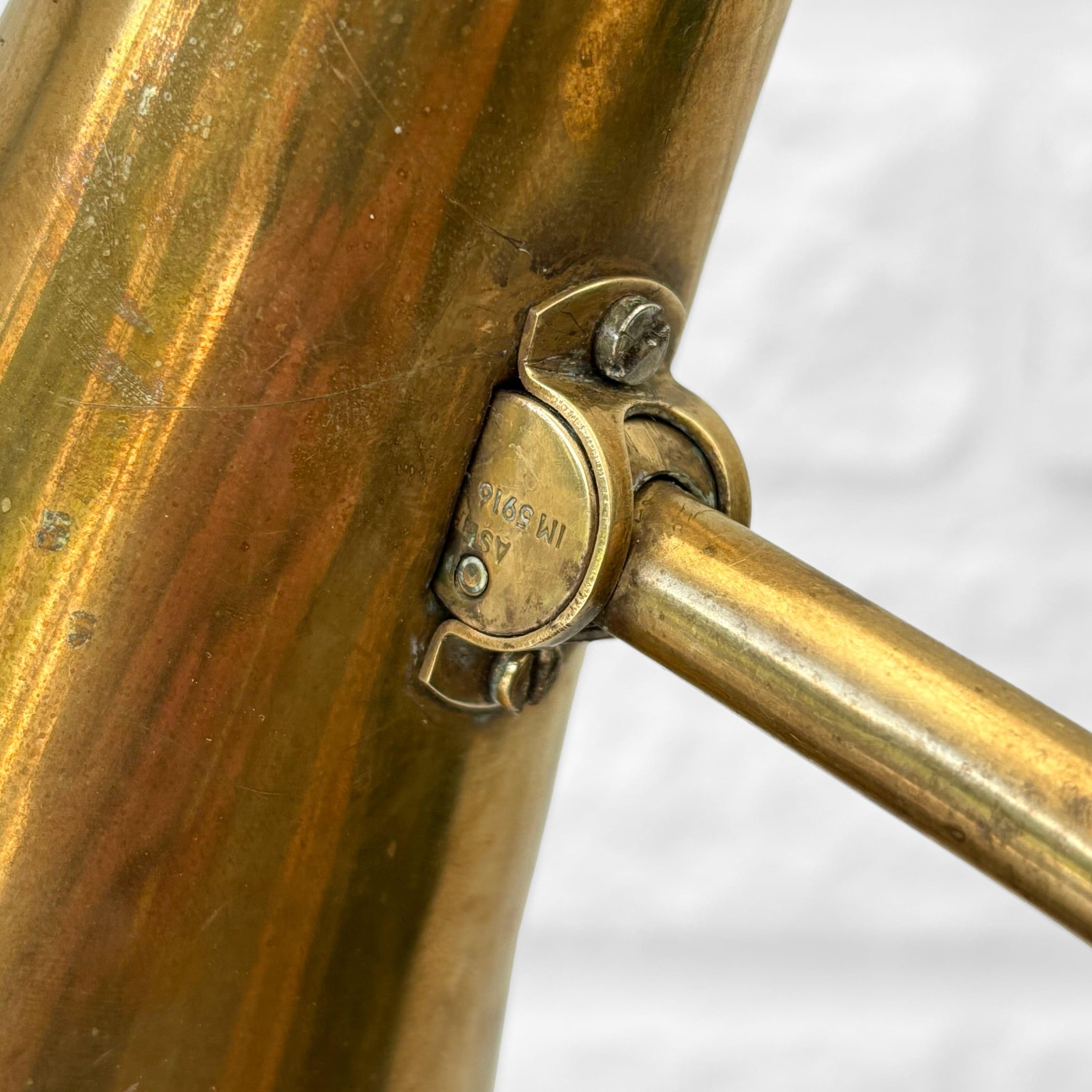 ASEA mid century modernist table lamp E1163, brass, Scandinavian, Sweden, 1940s For Sale 5