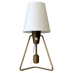 ASEA, modernist table lamp E1145, brass, Scandinavian design, Sweden, 1950s