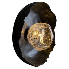 ASEA No. 12 Sculptural Wall Light in Stoneware and Hand-blown Glass