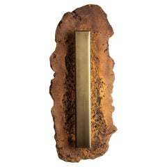 ASEA No. 14 Applique sculpturale en grès et métal