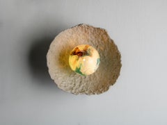 ASEA No. 16 Sculptural Wall Light in Stoneware Porcelain and Hand-blown Glass