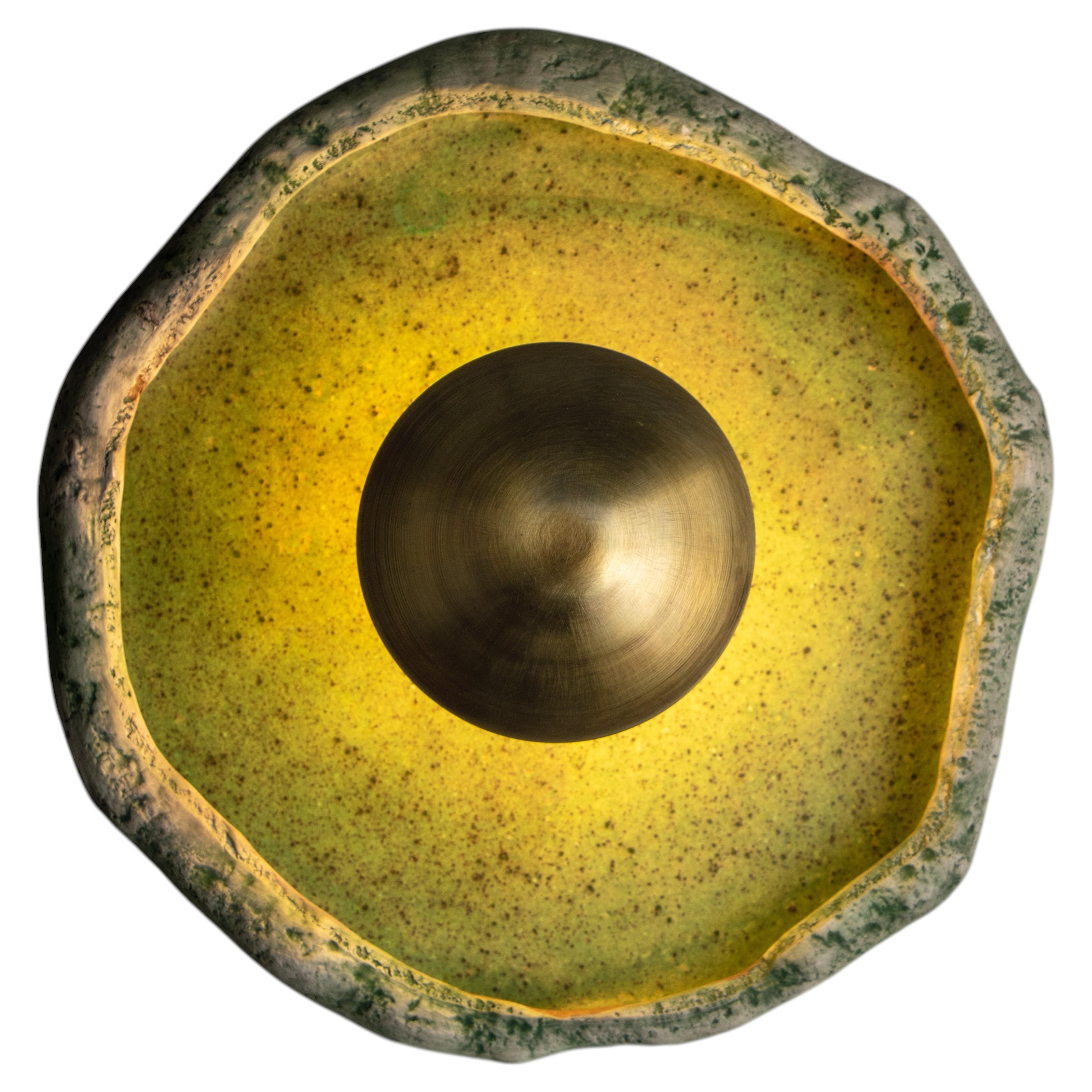 ASEA No. 18 Green Wall Light in Stoneware and Metal