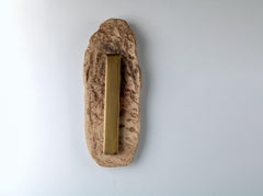 ASEA No. 2 Sculptural Wall Light in Stoneware and Metal