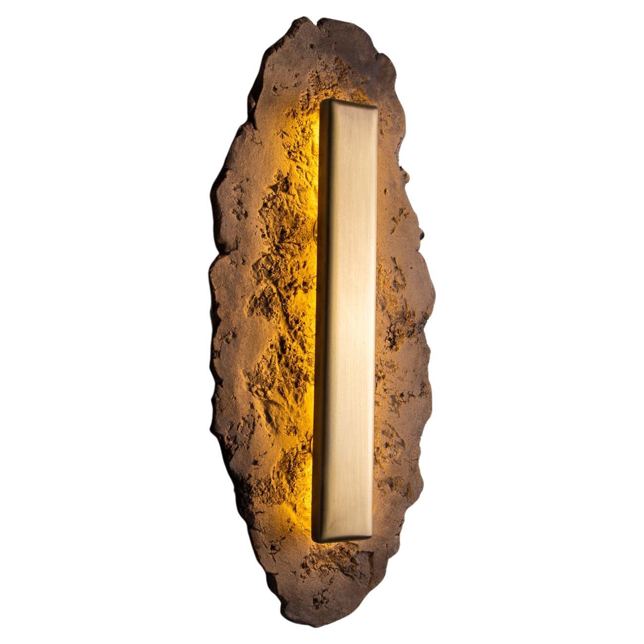 ASEA No. 20 Sculptural Wall Light in Stoneware and Metal