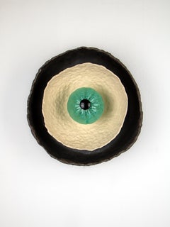 ASEA No. 26 Eye Sculptural Wall Light in Stoneware and Hand-blown Glass