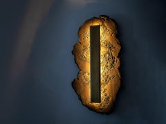 ASEA No. 3 Sculptural Wall Light in Stoneware and Metal