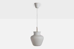 ASEA, Pendelleuchte, Messing, Glas, Schweden, 1950er Jahre