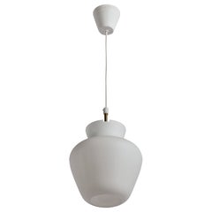 ASEA, Pendelleuchte, Messing, Glas, Schweden, 1950er Jahre
