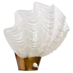 ASEA Shell Shaped "Coquille" Wall Sconce, Sweden 1940s