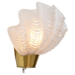 ASEA Skandia Muschelform "Coquille" Wandleuchter, Schweden 1940er Jahre
