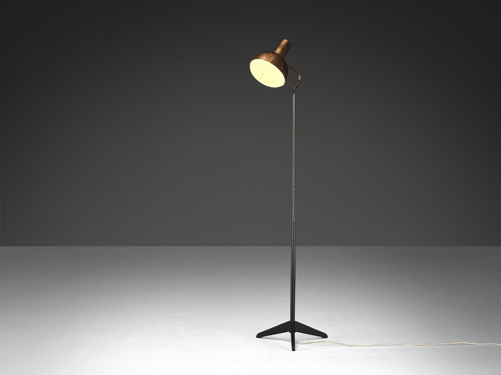 ASEA Swedish Floor Lamp in Brass  In Good Condition For Sale In Waalwijk, NL