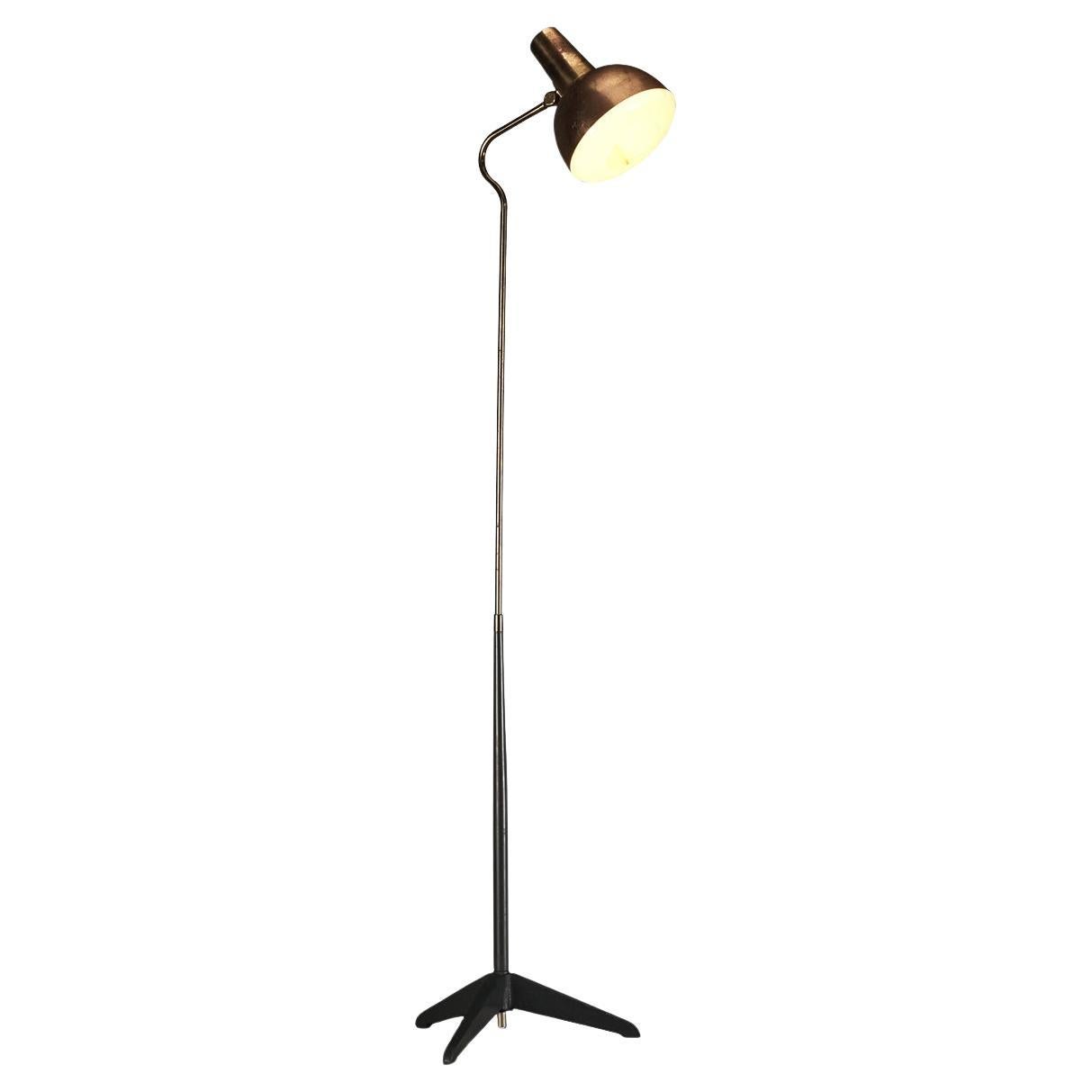 ASEA Swedish Floor Lamp in Brass  For Sale