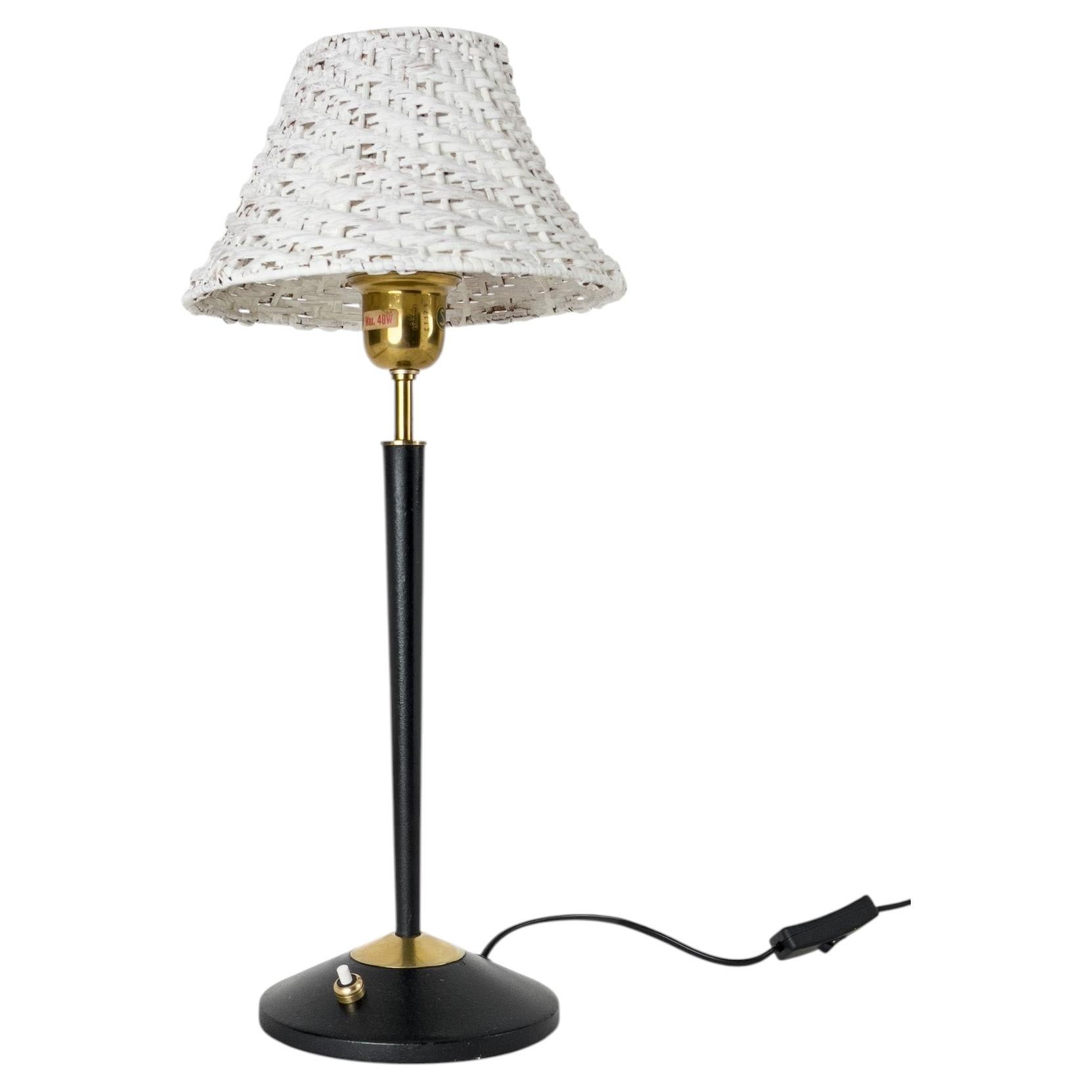 ASEA – Swedish Modern Brass and Cast Iron Table Lamp, Sweden, 1950s