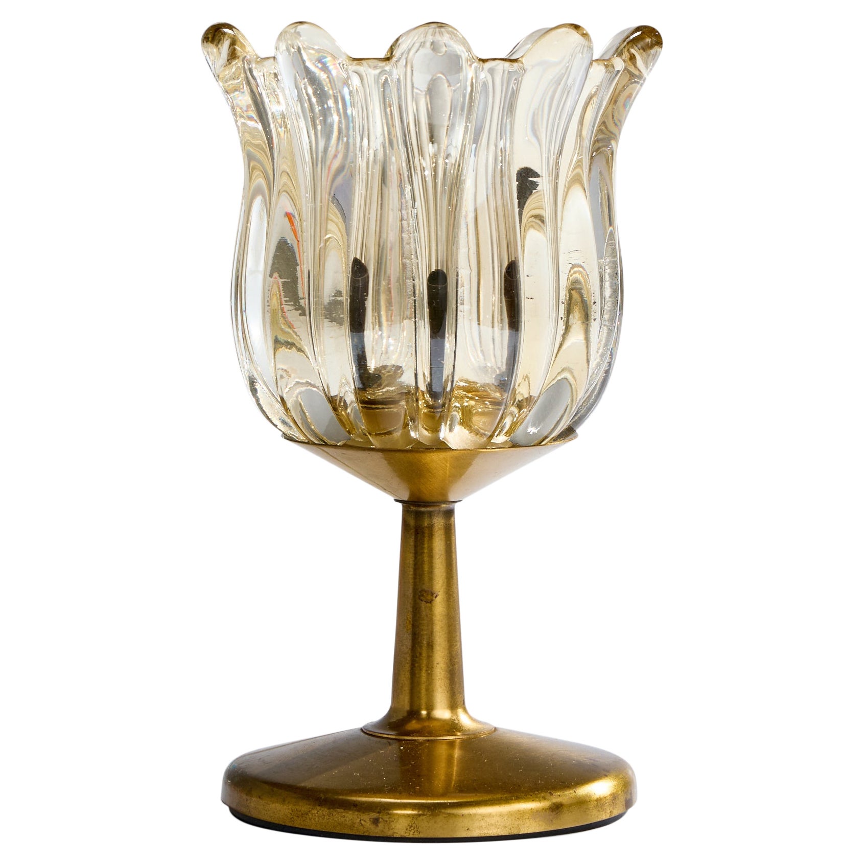 ASEA, Table Lamp, Brass, Glass, Sweden, 1950s