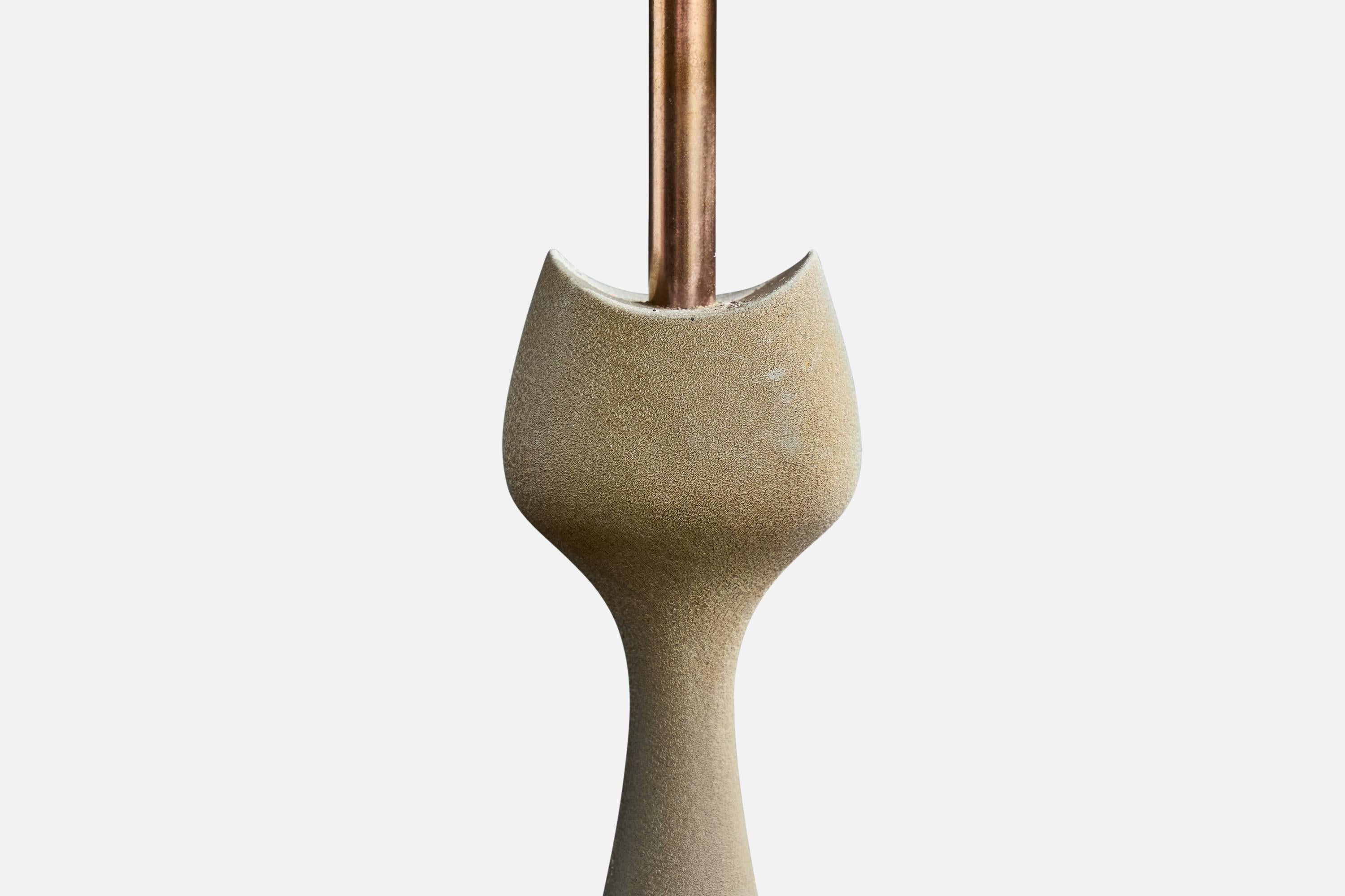 ASEA, lampe de table, laiton, fer, parchemin, Suède, années 1950 en vente 2