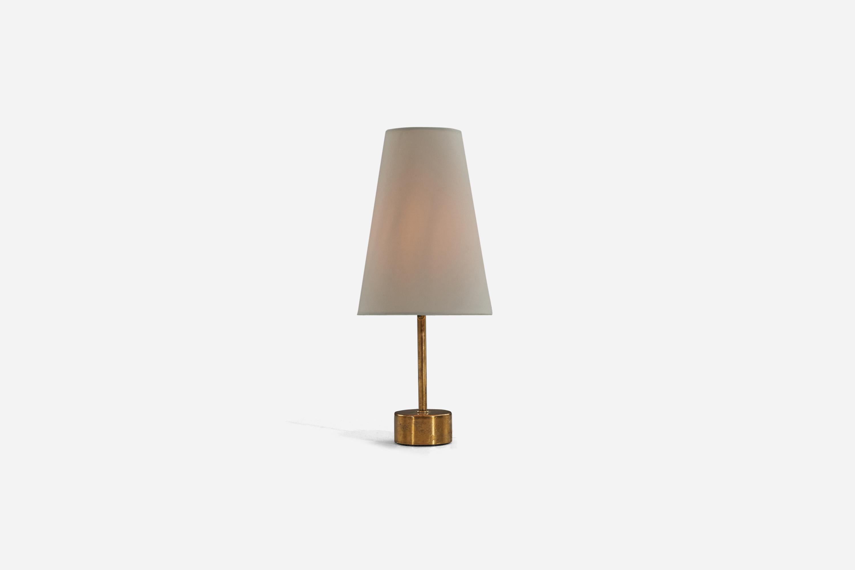 Mid-Century Modern ASEA, Table Lamp, Brass, Sweden, 1950s For Sale