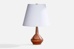 ASEA, Tischlampe, Kupfer, Teakholz, Schweden, 1950er Jahre