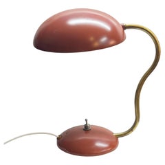 ASEA table lamp E1325, brass and steel, Scandinavian modern, Sweden, 1950s