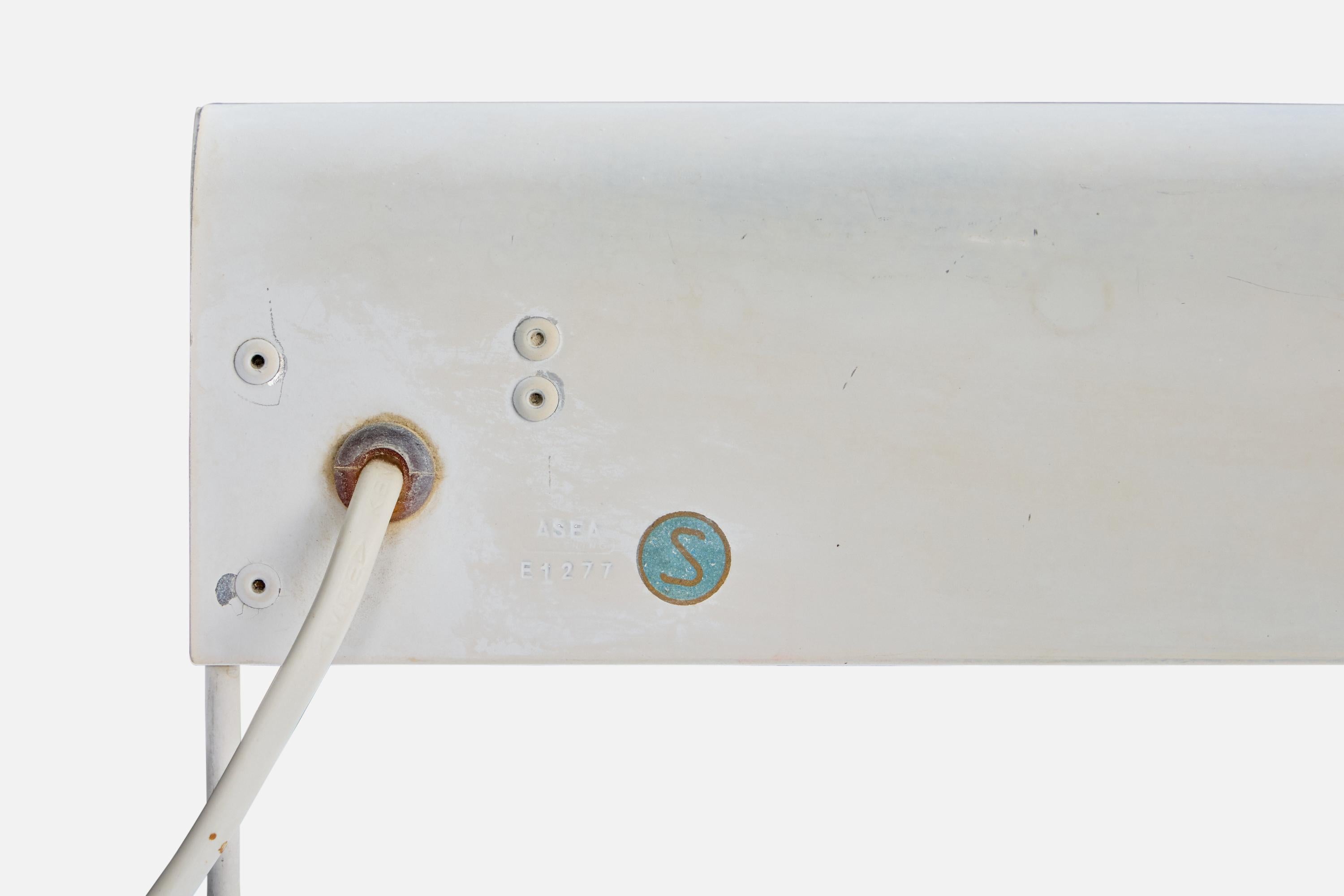 ASEA, Tischlampe, Metall, Schweden, 1950er Jahre im Angebot 6