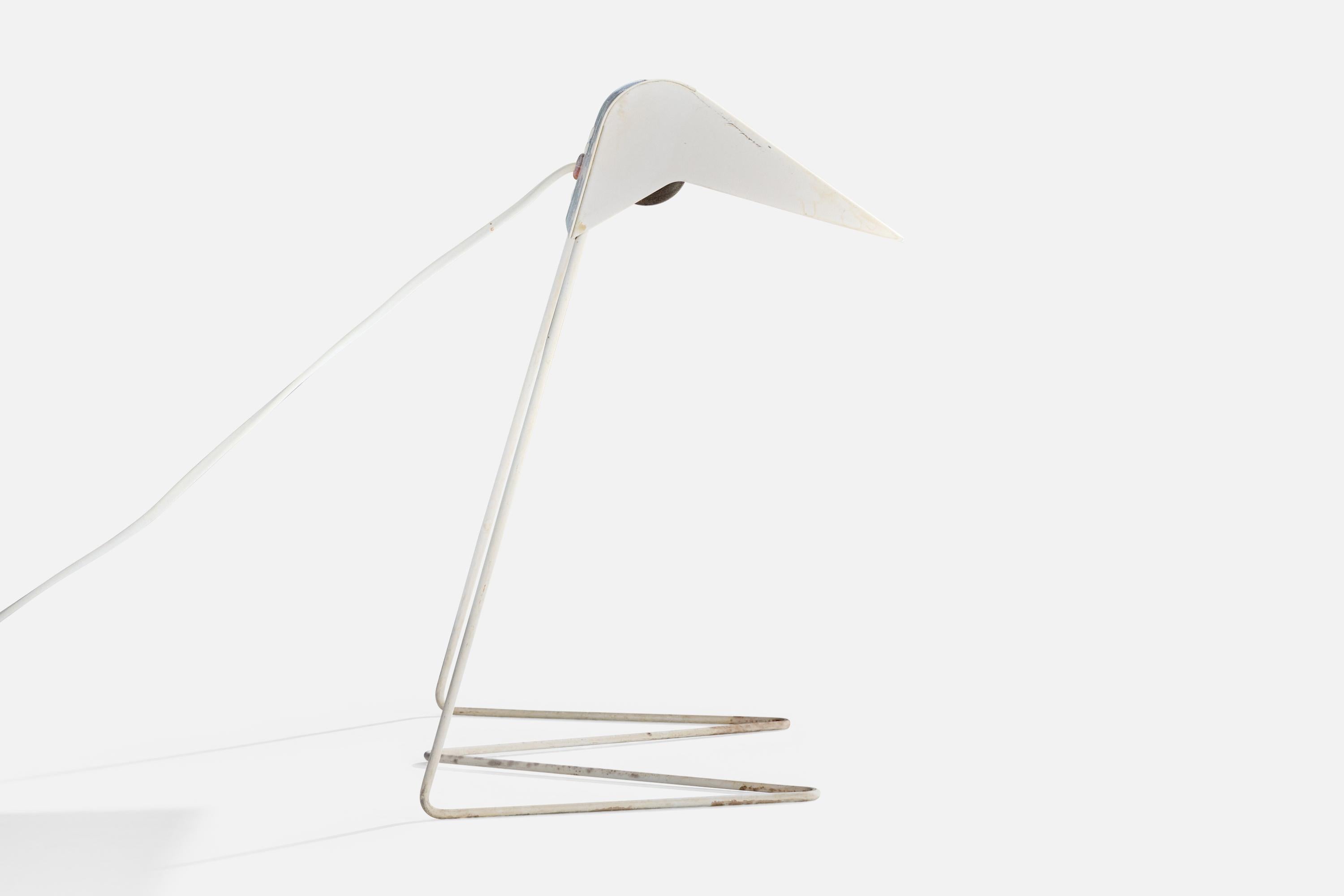 ASEA, Tischlampe, Metall, Schweden, 1950er Jahre (Mitte des 20. Jahrhunderts) im Angebot
