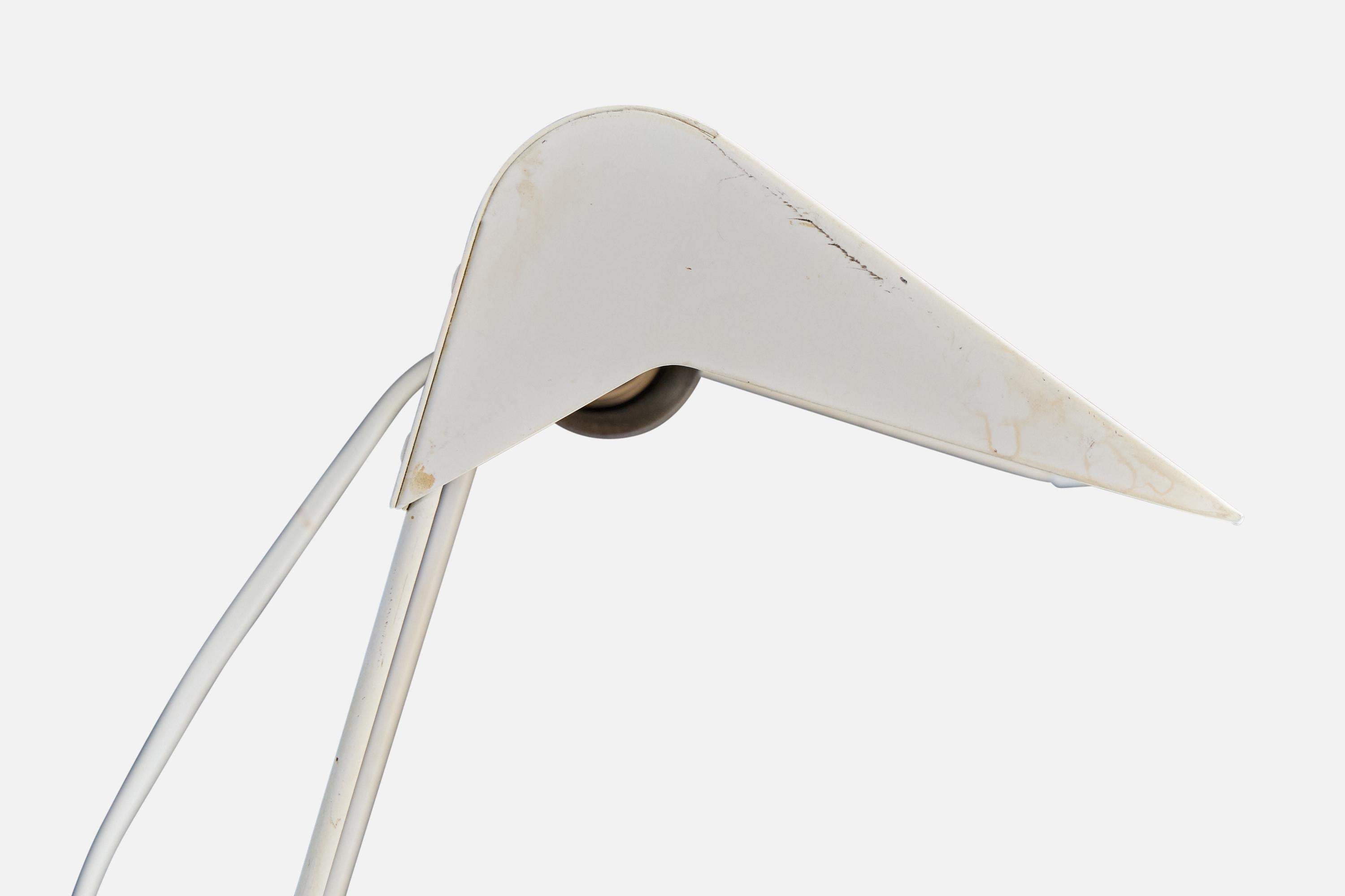 ASEA, Tischlampe, Metall, Schweden, 1950er Jahre im Angebot 3