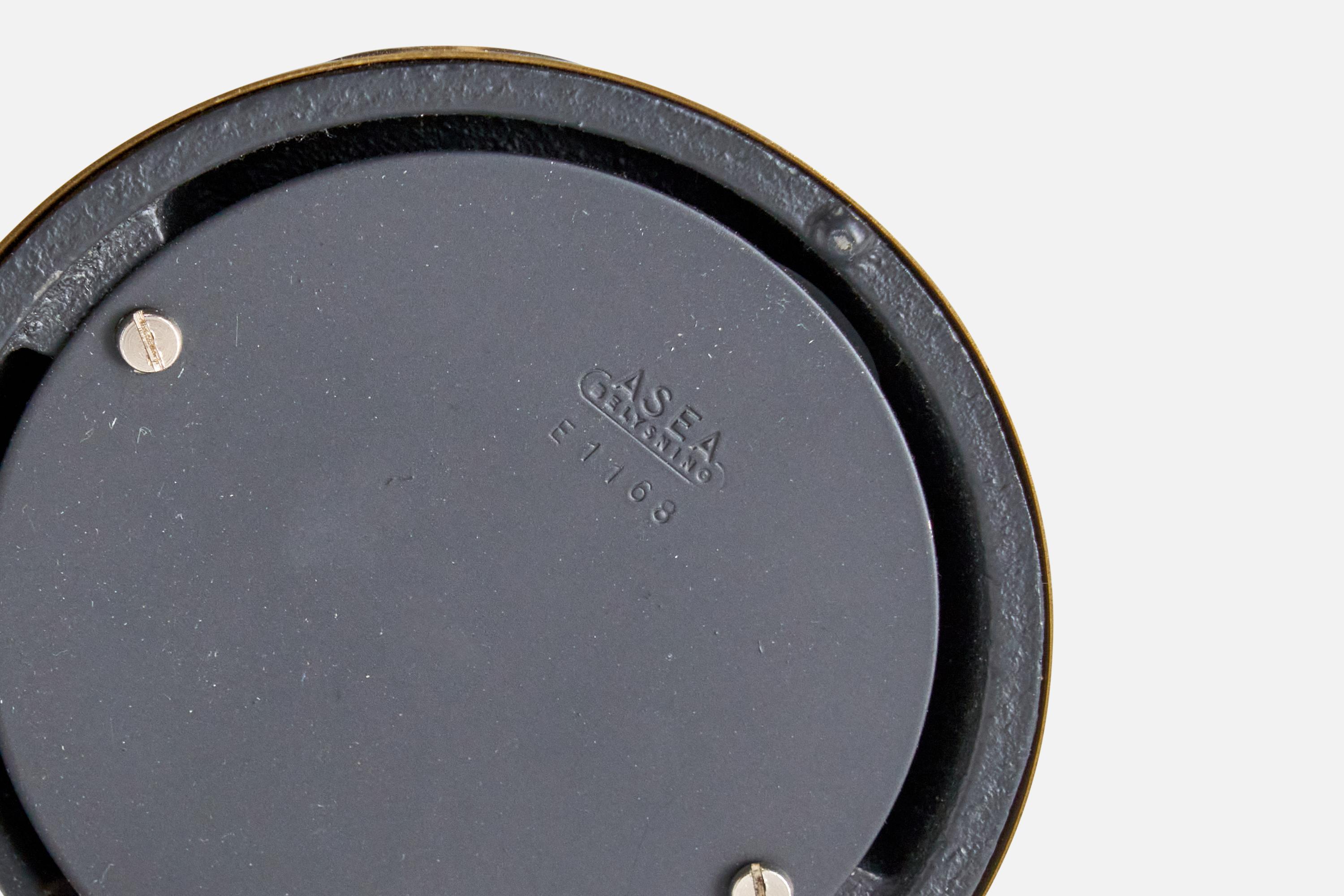 ASEA, lampes de table, laiton, papier, Suède, années 1950 en vente 1