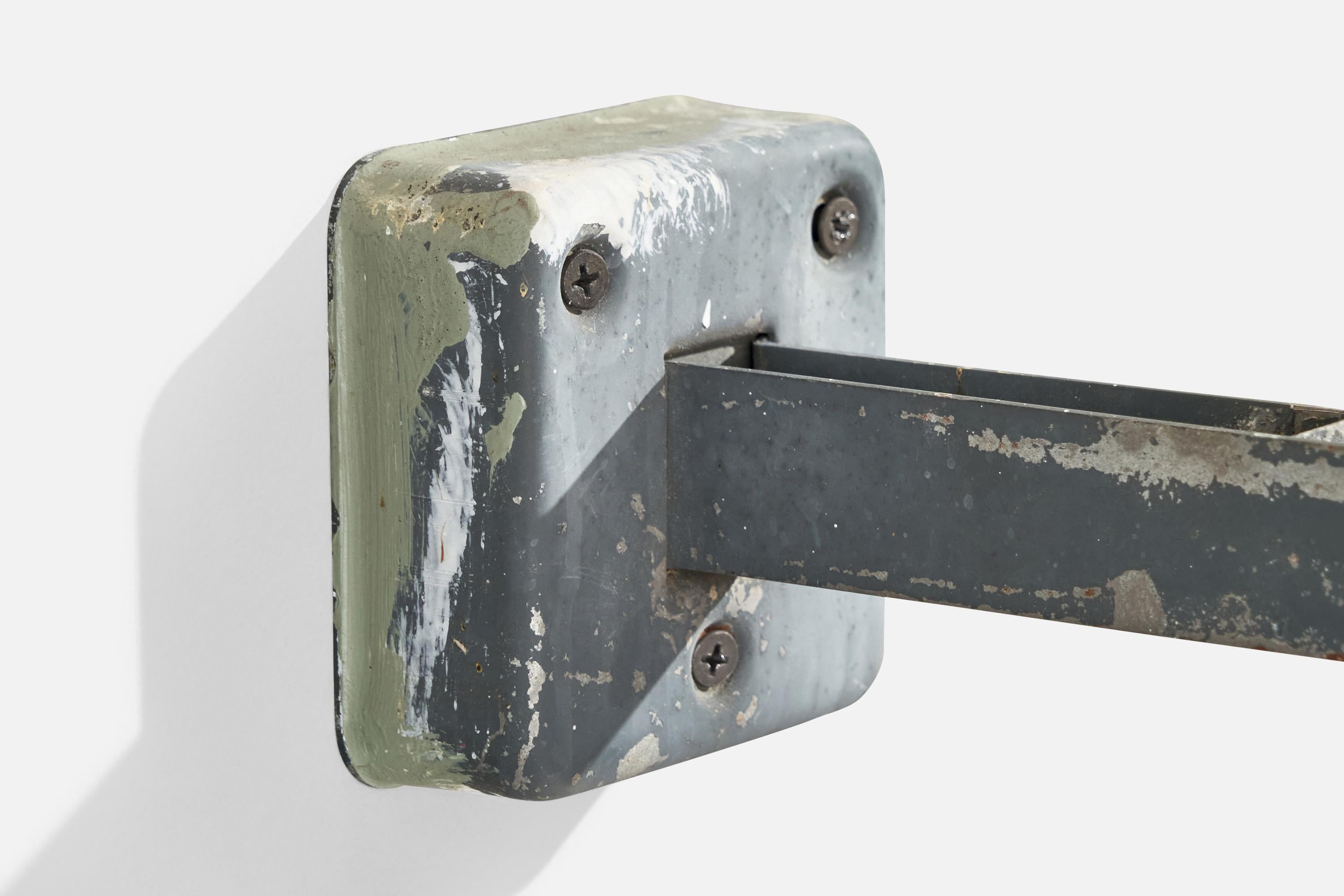 ASEA, Wall Light, Metal, Glass, Sweden, 1940s 1