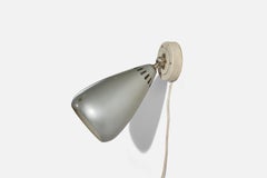ASEA, Wall Lights, Nickel-plated Metal, Metal, Sweden, 1940s